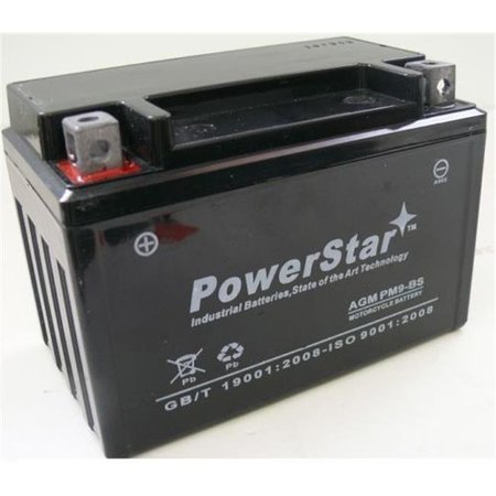 POWERSTAR PowerStar pm9-bs-048 Battery Fits or replaces Honda ATV 400 cc 2007-1999 TRX400EX; Sportrax pm9-bs-048